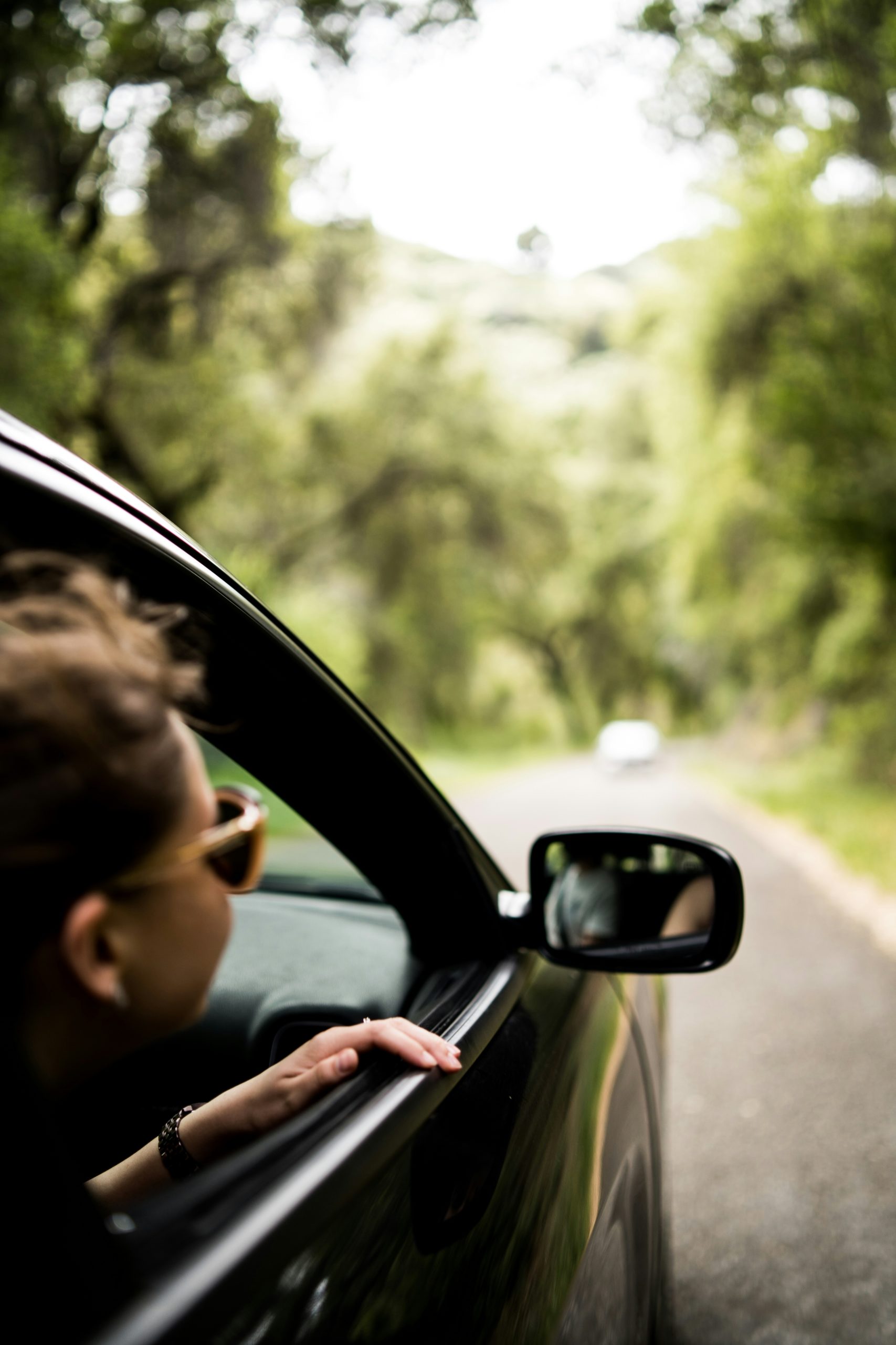 Eco-driving: photo of a woman inside a car